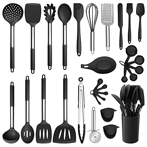 Silicone Kitchen Utensils Set, Efar 30Piece Cooking Utensils Set with