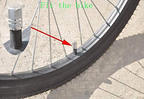 image for Onwon 8 Pieces Universal Tire Stem Valve Caps Aluminum Chrome Caps, Ca