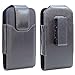 Samsung Galaxy S7 Vertical Belt Clip Premium PU Leather Pouch Carrying Case Magnetic Closure Holster Cover with Rotating Clip for Galaxy S7 with Slim Case on Galaxy S7 w/a Slim Case