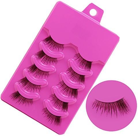 Sale Korea Z-21 5 Pairs Half Corner False Eyelashes beauty Lashes Fake Eye Lashes Clear band