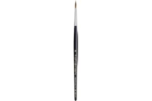 da Vinci Watercolor Series 35 Maestro Paint Brush, Round Long Taper Kolinsky Red Sable, Size 3 (35-03)