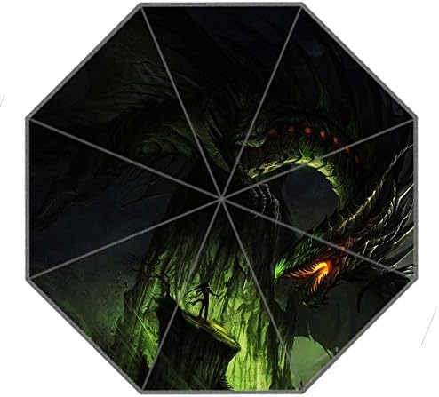 Custom Dragon Auto open close system Rain foldable umbrella