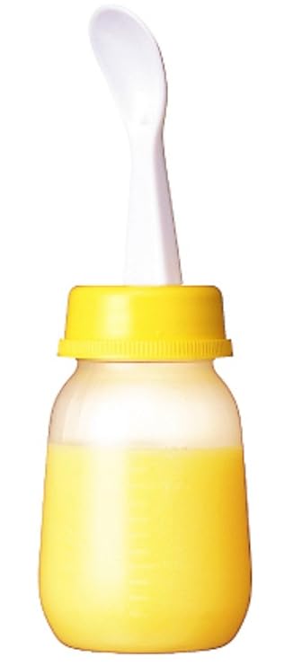 weaning bottle with spoon