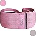 Hip Band - Resistance Bands - Squat as Katy Hearn Glute Band - Activation w/Thick Resistance for Legs, Squat, Abductor - Hip Thruster Loop Mark Fabric Circle (It Won’t Snap, Roll or Break + Free App)