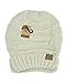NYFASHION101 Oversized Baggy Slouchy Thick Winter Beanie Hat, Beige