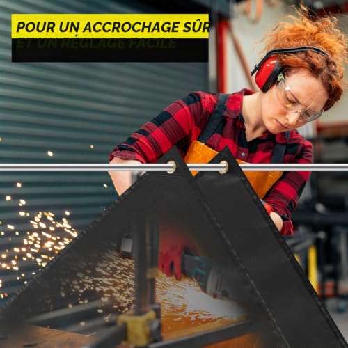 Heavy Duty Welding Blanket, 6ft x 8ft, Silicone Coated Fiberglass Fire Blanket, Designed for Home and Outdoor Use for Professional Heavy Duty Welding