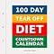Amazon Com 100 Day Tear Off Diet Countdown Calendar