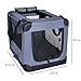 Dog Soft Crate 27 Inch Kennel for Pet Indoor Home & Outdoor Use - Soft Sided 3 Door Folding Travel Carrier with Straps - Arf Pets