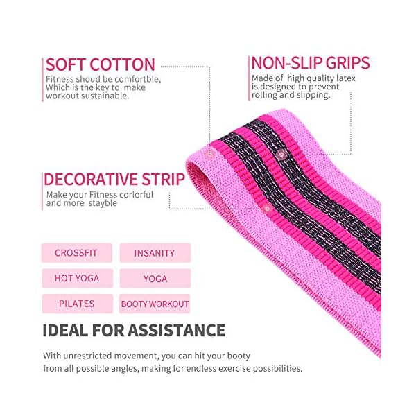 Shinyee-Booty-Hip-Bands-High-Resistance-Band-Workout-Exercise-Glute-Band-WomenFitness-Gym-Loop-Circle-Legs-ButtNon-Slip-Fabric-Heavy-Duty-Training-Band-Hip-Up Shinyee Booty Hip Bands High Resistance Band Workout Exercise Glute Band Women,Fitness Gym Loop Circle Legs Butt,Non…