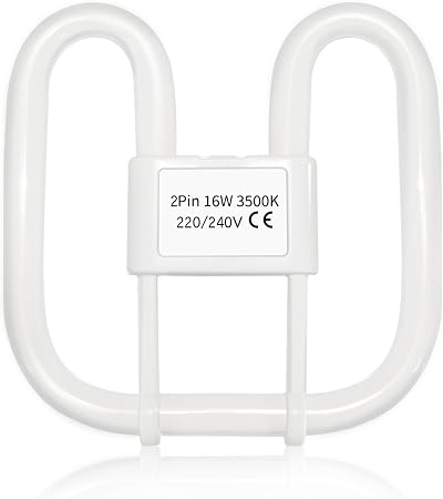 Akynite 16W 2D Square GR8 2-Pin Warm White 3500K CFL Lamp 230V