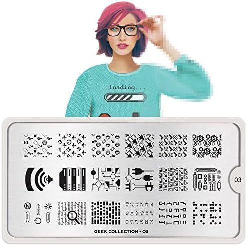 MoYou-London Geek Geek Collection Stamping Plate | Geek Collection Nail Design Nail Art Manicure Pedicure Stencils (03)