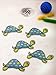 SlipX Solutions Adhesive Bath Treads, Turtle Tub Tattoos, Non-Slip Traction to Bathtubs, Showers & Other Slippery Spots (Kid Friendly, 5 Pieces, Reliable Grip)