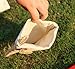DLWedding Handmade Burlap Christmas Stocking Natural Jute Holiday Decoration with Rose Decor 15