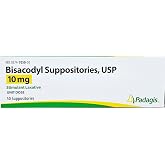 Bisacodyl Supppositories 10 Mg - 50 Count