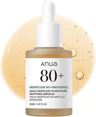 ANUA Heartleaf 80% Moisture Soothing Ampoule 30ml Hydrating Sensitive Skin