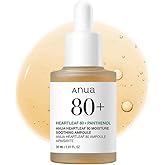 Anua Heartleaf 80 Soothing Ampoule, Hydration Facial Serum for Glass Skin, Panthenol, Hyaluronic Acid, Non-Greasy, Gentle Formula, Lightweight Essence, Vegan, Korean Skin Care, 30ml/1.01 fl.oz
