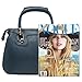 MG Collection Marissa Top Handle Doctor Shoulder Bag, Navy Blue, One Size