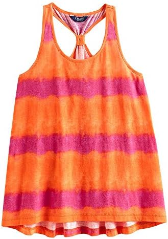 Fashionable Hi Low Chaps Girls Tank Top (16 yrs, Orange)