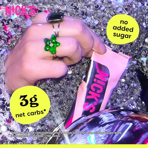 NICKS Protein Bars Chocolate Peanut | 15g protein | 200 calories | Low Carb Keto Friendly Snacks No Added Sugar (Multipack 12 bars x 50g)