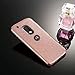 Motorola Moto G4 Play Case,ikasus [Full-Body 360 Coverage] Crystal Clear 2in1 Sparkly Shiny Bling Glitter Front Back Full Coverage Soft TPU Silicone Rubber Case for Motorola Moto G4 Play,Rose Gold