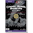 BCW Regular Comic Backing Boards | 100 Count Each | Acid-Free Storage Solution for Comic Collectors | Protection and Display for Comic Books