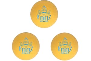Fooz Headz Foosballs Professional Tournament Quality - Just Like The Pros Use, Official Regulation Size - Set of 3 Foosball Balls