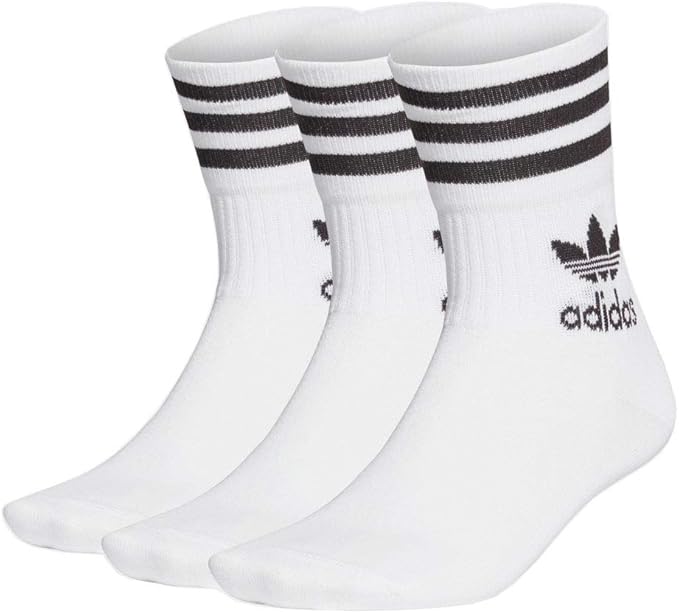 Amazon Adidas アディダス オリジナルス 靴下 ミッドカット クルーソックス Mid Cut Crew Socks 3pソックス メンズ レディース Ixx42 スポーツソックス 通販