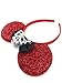 MeeTHan Mickey Mouse Ears Headband Minnie Mouse ears Tiara headbands : M6 (Red-ST)