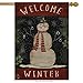 Briarwood Lane Welcome Winter Snowman House Flag Primitive Seasonal 28