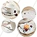 Porcelain Tea Cup and Saucer Coffee Cup Set and Dinnerware (Cup Set with Creamer, Sugar Pot & Cake Stand, Service for 4)