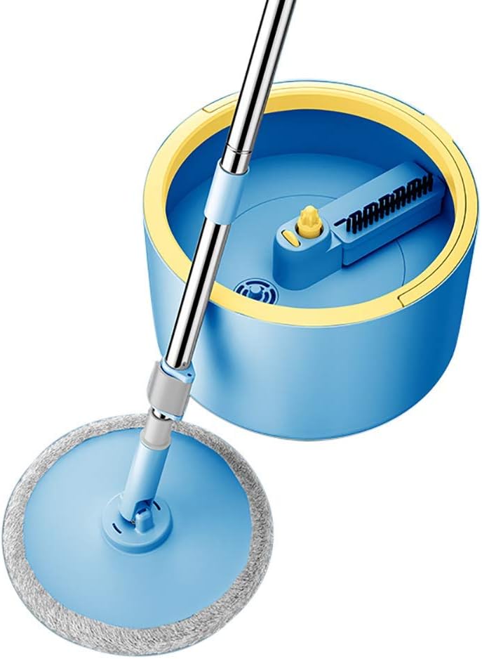 Microfibre Mop and Bucket Set Washable Microfiber Mop Pad 360 Degree Spinning Mop Bucket Home Cleane Super Absorbent Self Cleaning Lazy Mop