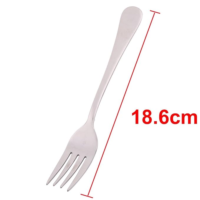 Amazon.com | eDealMax Hong Han autorizado partido del acero inoxidable de la fruta Postre Cena Pie sirviendo ensalada Tenedor tono de plata: Flatware