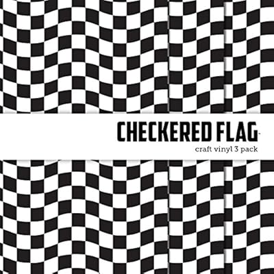 Checkered Race Flag Printed Craft Vinyl