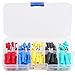 Hilitchi 100-Pcs 22-16 AWG Assorted Insulated Female & Male Bullet Butt Wire Crimp Connector Terminals Assortment Kit