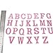 26pcs Pink Alphabet Letter Patches Embroidered Iron On Applique for Clothing Badges Style 6 40x51mm
