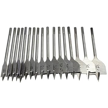 Generic 7PC Hand Tools Wood Drill bit Set 10/12/13/16/18/19/20 leveled Head Metric Millimeter bit HCS Carpentry Flat Shovel Paddle