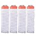 Magazine Clips, Yamix 4 Pack 18-Dart Quick Reload Clip Bullet Clips for nerf n strike elite blaster - Transparent