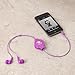 Retrak Retractable Stereo Earbuds, Purple (EMTAUDIOPRP)