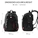 Laptop Backpack, Travel Waterproof Computer Bag for Women Men, Anti-theft High School College Bookbag, Business Fashion Backpacks with USB Charging Port Fits 15.6inch Laptop&Notebook, Black