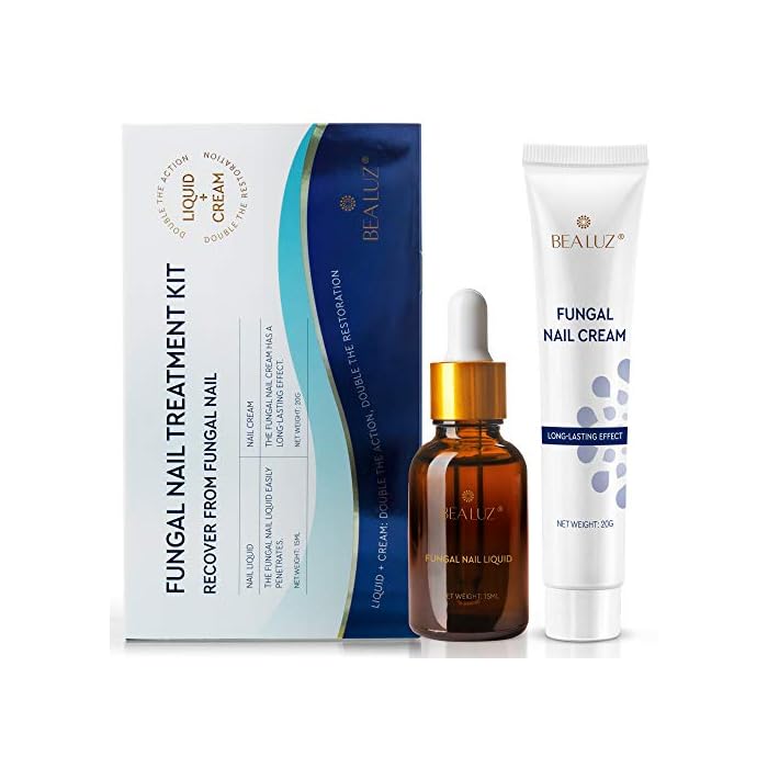 BEALUZ Fungal Nail Treatment Liquid and Cream Kit, Repair Fungal Infected Nails, Effectively Stopping Fungus and Restore…