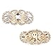ELEGANTPARK BG 2 Pcs Shoe Clips Antique Mask Design Rhinestones Wedding Party Decoration Gold