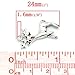 Housweety 20pcs Silver Tone Christmas Reindeer Charms Pendants 24x21mm(1