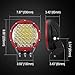 Primelux 8-inch 14400 Lumens Off Road LED Driving Light - 32x5W Cree Spot Beam for Jeep Wrangler JK TJ Cherokee XJ GMC Ford Raptor - PC Lens Cover - Waterproof IP67 (Red Ring)