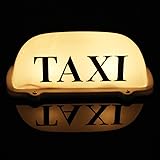 12V LED WhiteLight Magnetic Taxi Sign Roof Top Car
