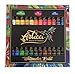 Watercolor Paint Set + Water Brush. Vibrant 24 Colors Artists Quality Liquid Tubes by Articci NonToxic Painting Kit for Adults Kids Students Professionals Beginners + Stencil & Coloring Book