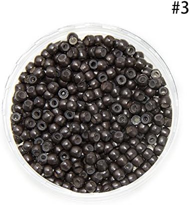 1000 Units Silicone Lined Nano Rings Copper Micro Nano Beads for Nano Tip Hair Extensions