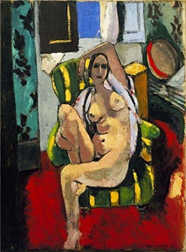 Oil Painting 'Odalisque With A Tambourine 1926 By Henri Matisse' Printing On Perfect Effect Canvas , 8x11 Inch / 20x27 Cm ,the Best Dining Room Gallery Art And Home Gallery Art And Gifts Is This Amazing Art Decorative Prints On Canvas