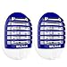 [2-Pack] WILDJUE Bug Zapper Electronic Insect Killer Mosquito Killer Lamp,Eliminates Most Flying Pests! Night Lamp