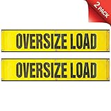 VULCAN Mesh Oversized Load Banner for Escort Vehicles, 2 Pack - 12 Inch x 60 Inch