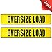 VULCAN Mesh Oversized Load Banner for Escort Vehicles, 2 Pack - 12 Inch x 60 Inch primary